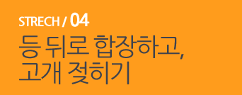  STRECH / 04 등 뒤로 합장하고, 고개 젖히기 
