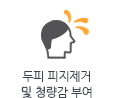 두피 피지제거 및 청량감 부여