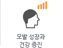 모발 성장과 건강 증진